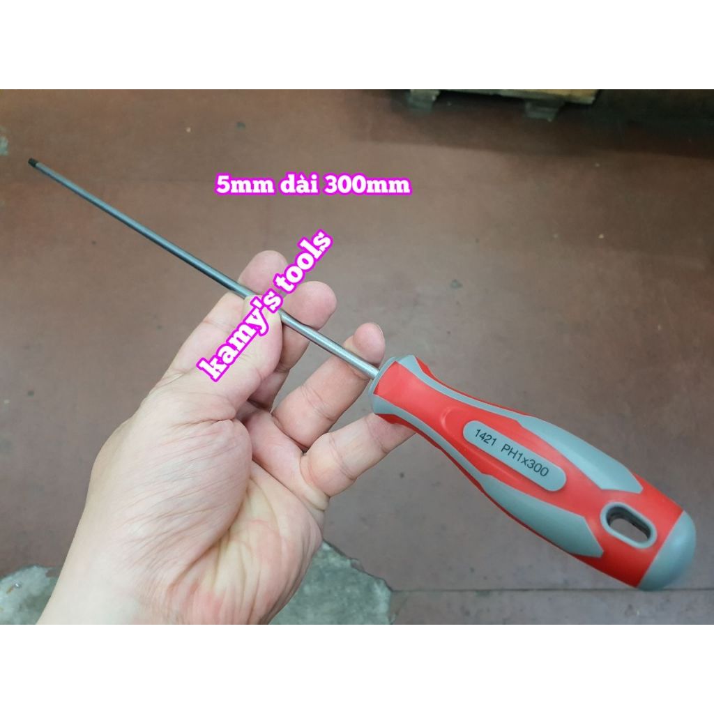 Tua vít bake dẹp kingtony ph1 5mm dài 300mm model 14210112 14220512, tô vít