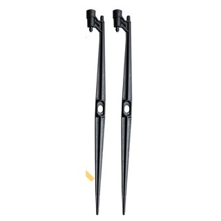 Giá sỉ 50 cây cắm béc tưới 45cm, Đầu nối ren trong 17 (Đen)