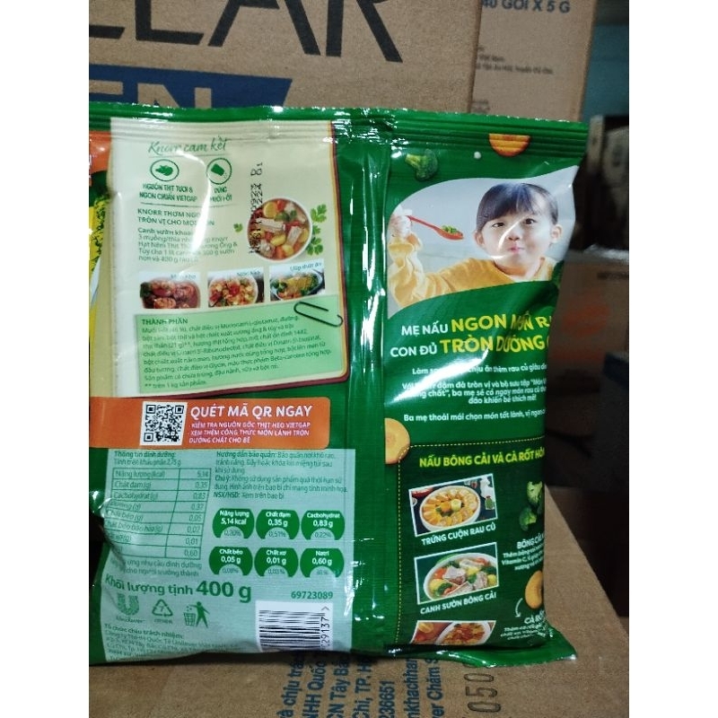 Hạt nêm Knorr Thịt thăn, xương ống và tuỷ 400g