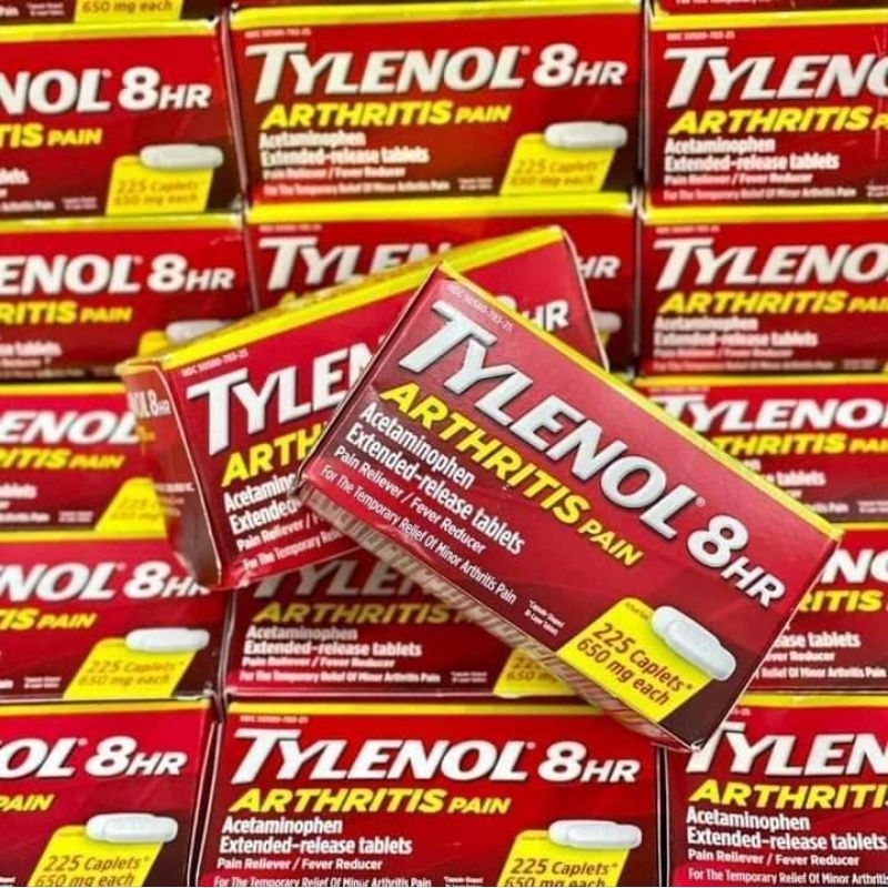 🇺🇸 TYLÊNOL 225 viên 650mg 8Hr của 𝐌𝐲̃