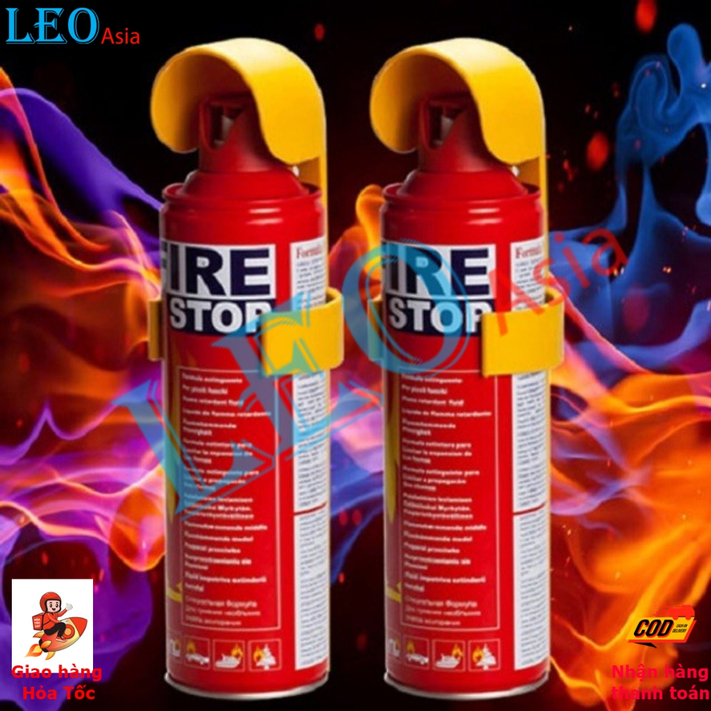 Bình Chữa Cháy Xe Hơi Fire Stop 1000ml Foam An Toàn Di Động Với Sức Mạnh Chữa Cháy
