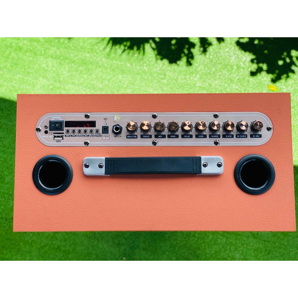 Loa Di Động Karaoke 10 Nút MTMAX B52Plus, Bass 20 Âm Thanh Trung Thực Đa Dạng Kết Nối BT, AUX, USB, TF