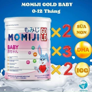 Sữa bột momiji baby lon 900g date mới