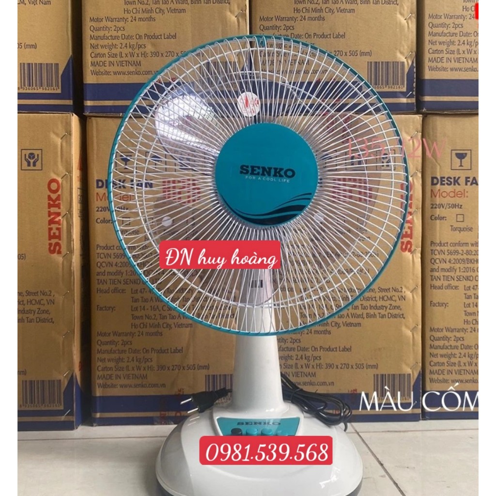 Đã thích  Quạt điện Senko B1216 để bàn nhỏ mini công suất 40W chính hãng Giao màu ngẫu nhiên