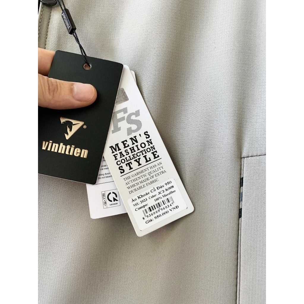 Áo Khoác Nam Vĩnh Tiến Trung Niên 2 Lớp Cao Cấp Cổ Bẻ AK950
