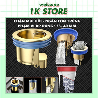 Nắp chặn cống chất liệu đồng, nắp chặn thay thế nắp cống chống mùi hôi