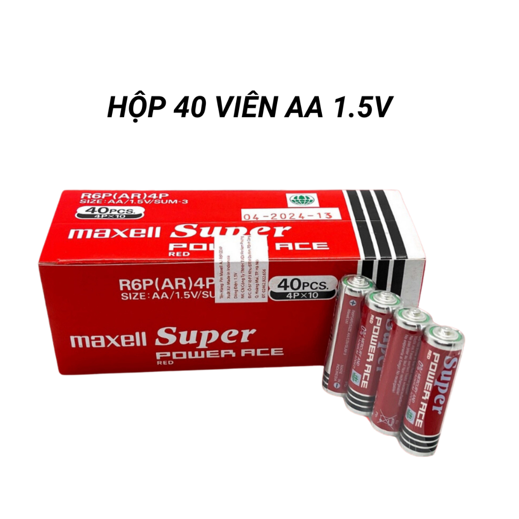 Pin AA và AAA maxell 1.5V sử dụng bền bỉ hộp lớn 40 viên