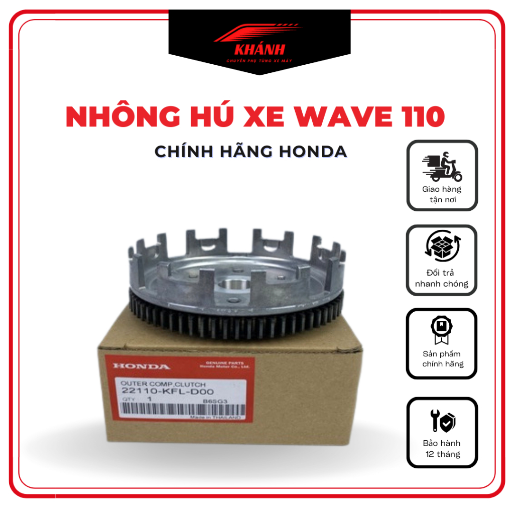 KPT - Nhông hú Wave110 - Chính hãng honda