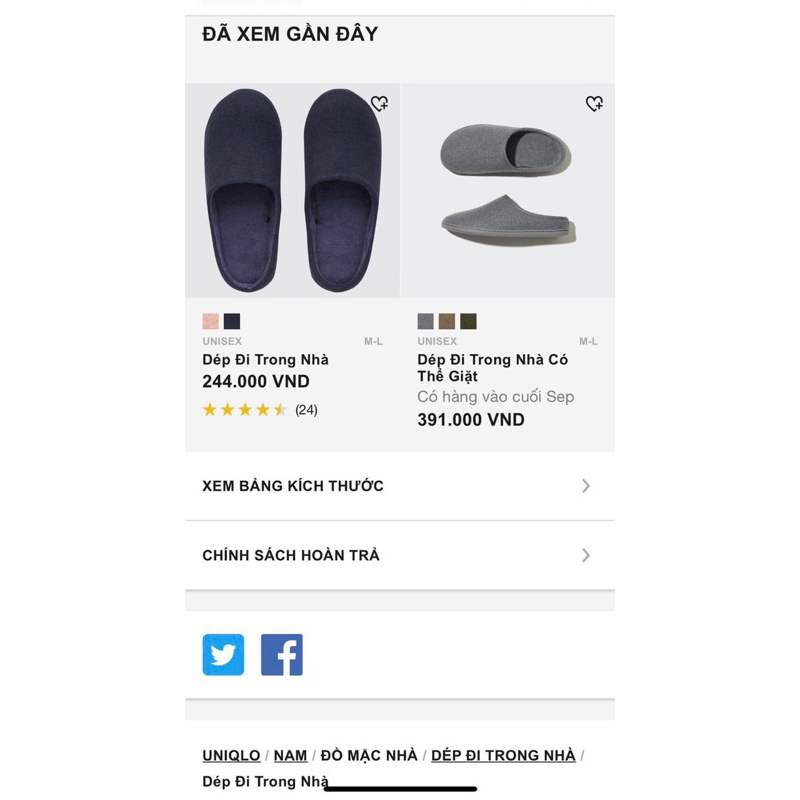 Dép U.Ni .Q.Lo dư xịn siêu bám sàn