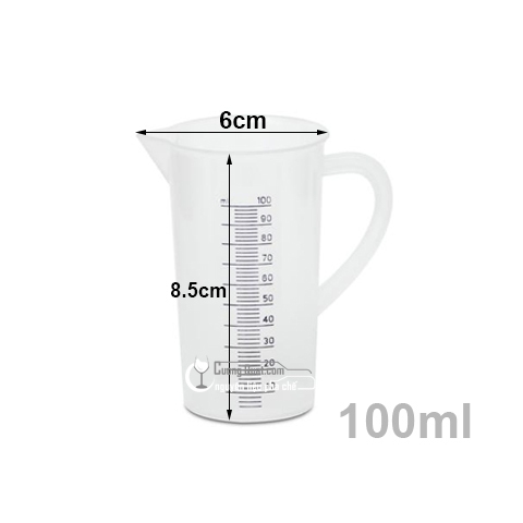 Ly đong có định lượng jigger 2 đầu nhựa trong suốt có vạch chia dung tích tiện lợi dùng cho pha chế quầy bar