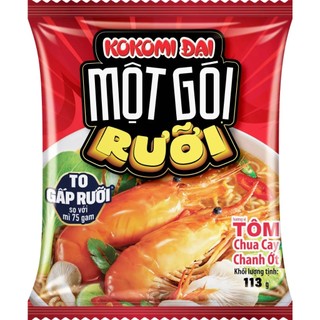  Mì Tôm Chua Cay Kokomi Đại Một Gói Rưỡi 113g 