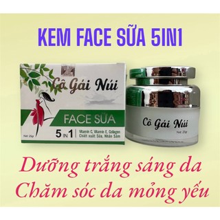 Kem face sữa 5in1 Cô gái Núi - Dưỡng trắng - dưỡng da mỏng yếu