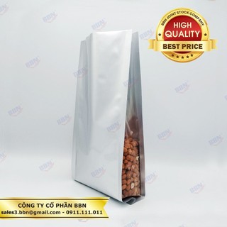 Túi nhôm 4 biên hông trong 14*30cm đựng 500gr