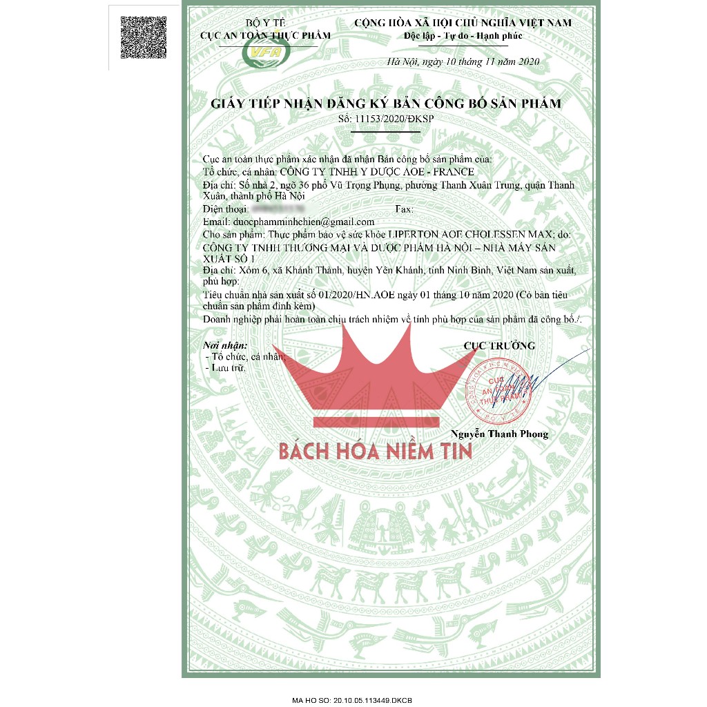 Viên uống LIPERTON AOE - Giảm mỡ máu, gan nhiêm mỡ, giảm béo hiệu quả - thành phần 100% thảo dược - Hộp 30 viên