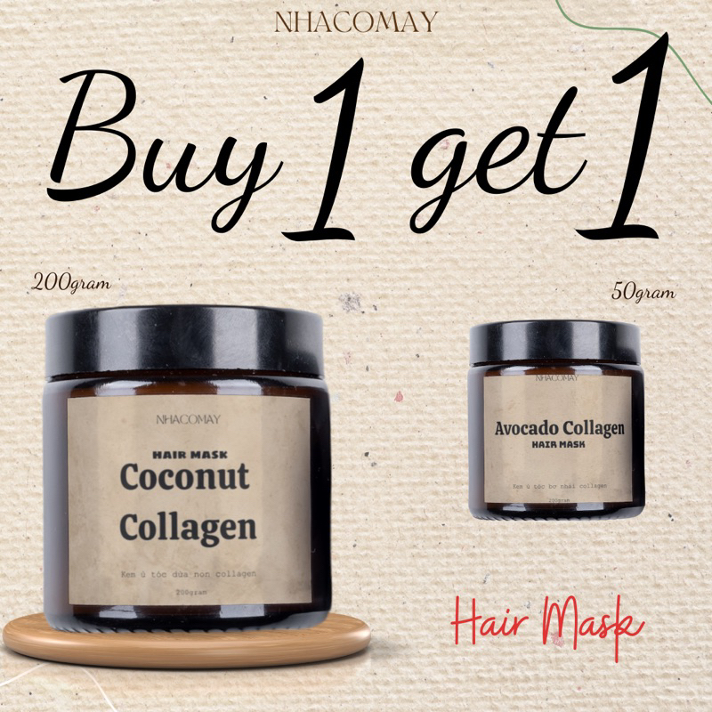 Kem ủ - xả tóc Collagen Nhà cô Mây -