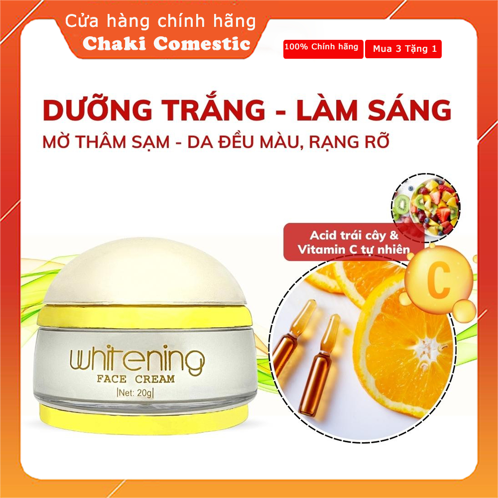 Kem Face Pháp Mềm Acosmetics, Dưỡng Trắng Da Mặt 20g