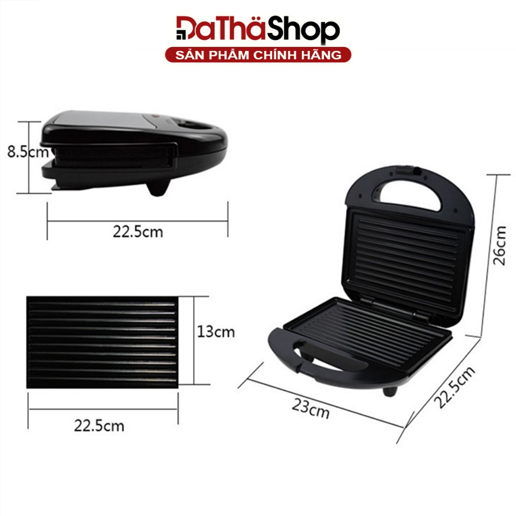 Máy Kẹp Bánh Mì SOKANY 8 Khay Chống Dính Tốt, Công Suất Lớn Tới 800W Giúp Máy Nướng Bánh Nhanh Chóng