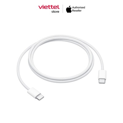 Cáp sạc Apple USB-C to USB-C 60W (1m) Chính hãng (dùng cho iPhone 15 series trở lên)