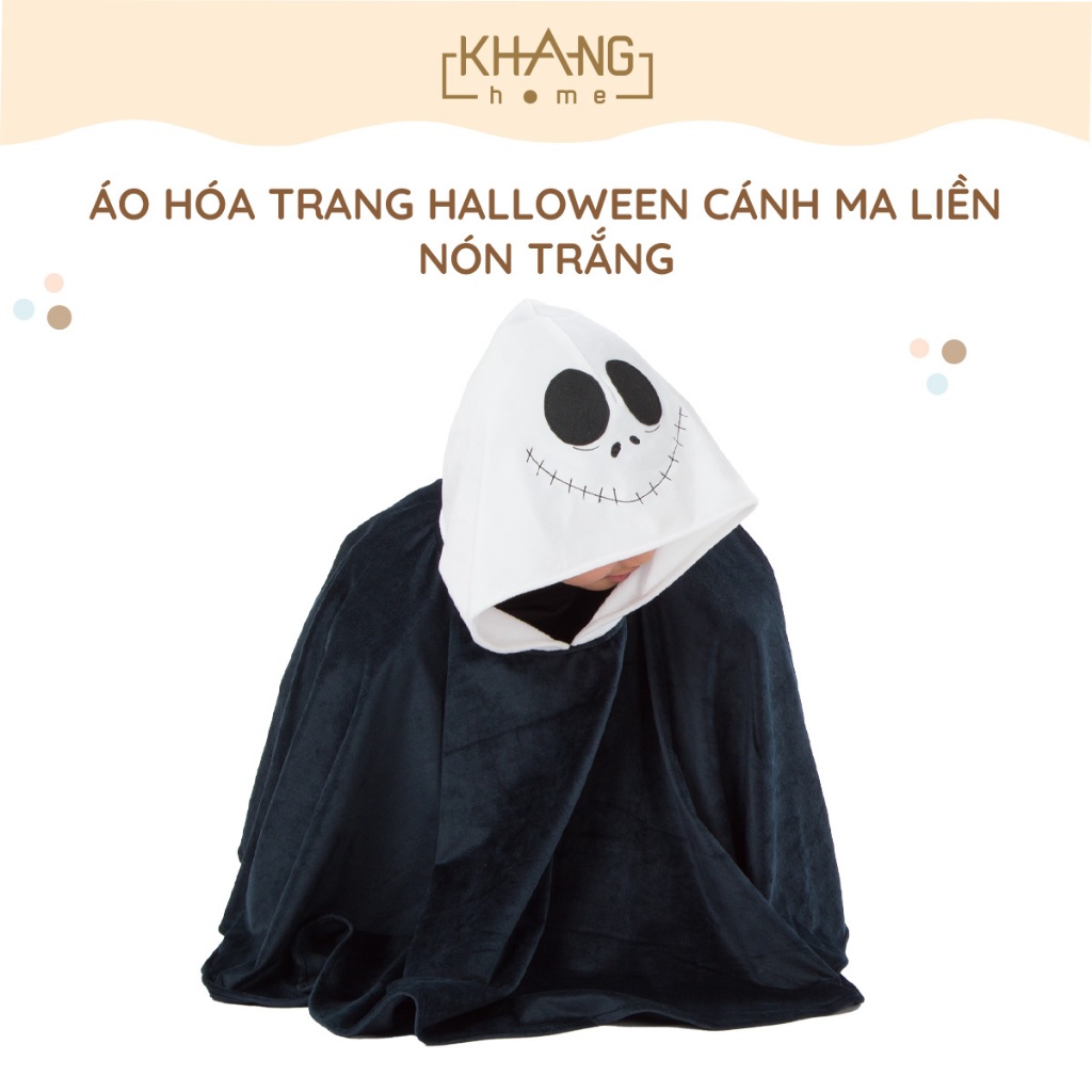 Áo Choàng Hóa Trang Halloween Khang Home - Kèm Mặt Nạ Và Vòng Tay Cho Bé