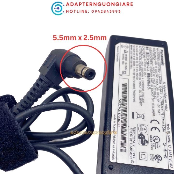 Sạc laptop Panasonic 16v 2.5a / 2.8a /3.75a /4.06a hàng zin bóc máy