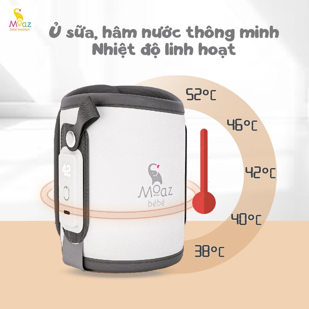 Túi ủ bình sữa Moaz BéBé MB067