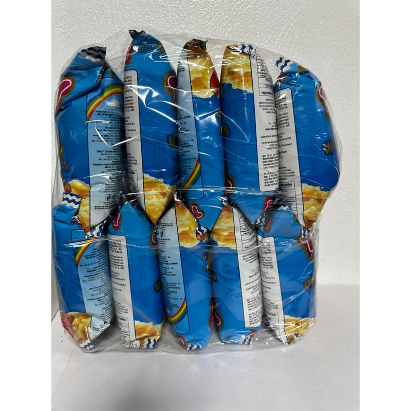 Bịch 10- 20 gói Bim bim Tràng An Teddy bịch to 10 gói/ nhỏ 20 gói 2 vị cua/bò