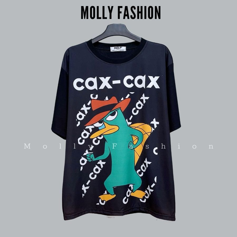 Áo thun tay lỡ PERRYCAX form rộng Unisex Freesize dành cho nam nữ Molly Fashion