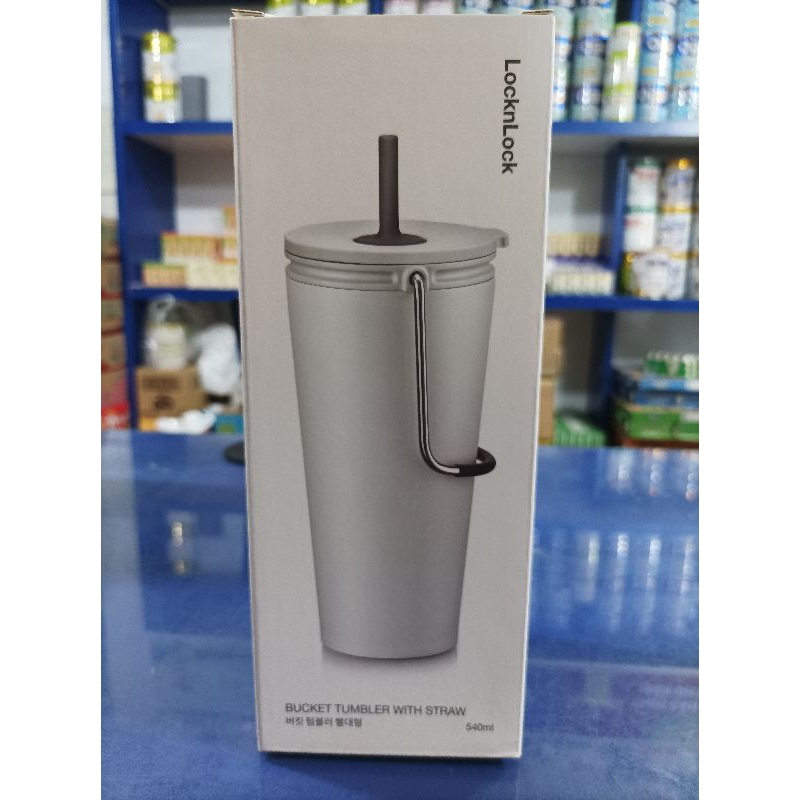 Bình giữ nhiệt LocknLock kèm ống hút - LHC4268WHT - 540ml