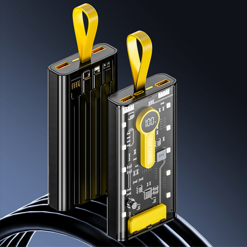 Sạc Dự Phòng 20000mAh - 66W sạc siêu nhanh, Có Màn Hình Hiển Thị, 2 Cổng USB, 1 Cổng Sạc Nhanh TypeC