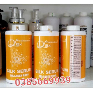 Hấp Phủ lụa cam collagen Nano silk QL8X  siêu bóng mượt 1000ml