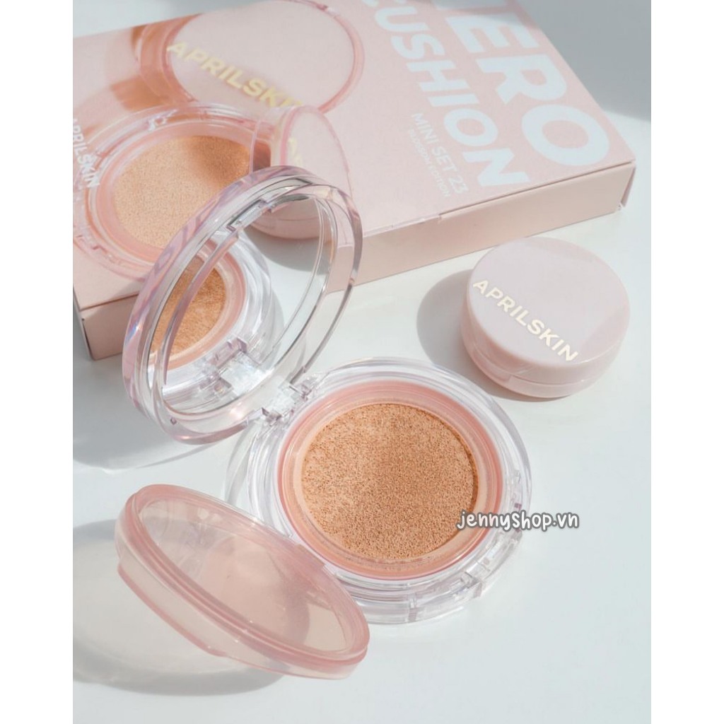 Set Phấn Nước April Skin Blossom Hero Mini Cushion Limited Edition