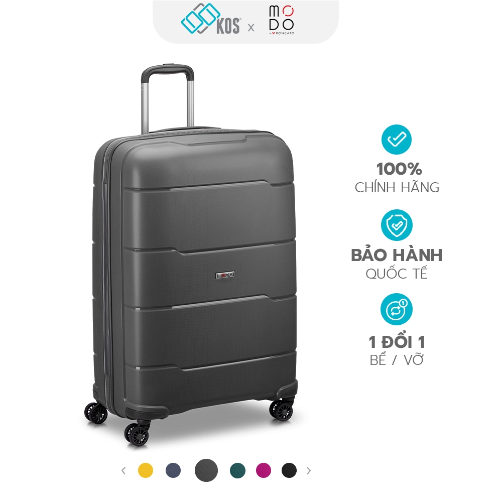 Vali du lịch ký gửi Modo Galaxy, size L 28 inch, siêu nhẹ, nhiều màu sắc, thương hiệu Ý, bảo hành Quốc tế