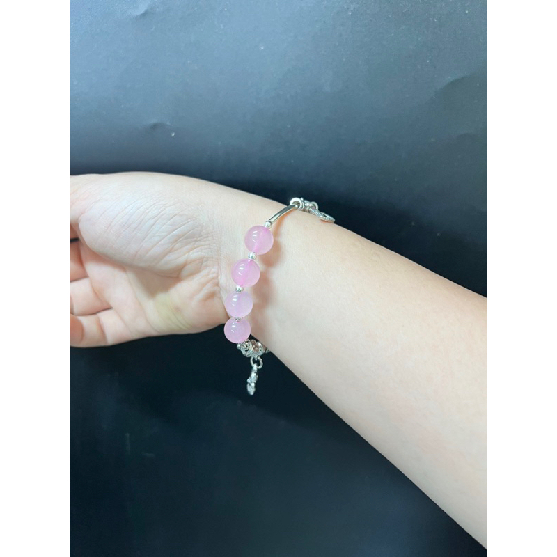 Vòng tay TA hồng Mix charm