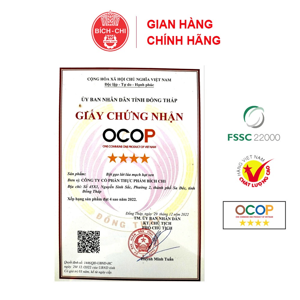 Combo 5 Gói Bột Gạo Lứt Lúa Mạch Hạt Sen Bích Chi