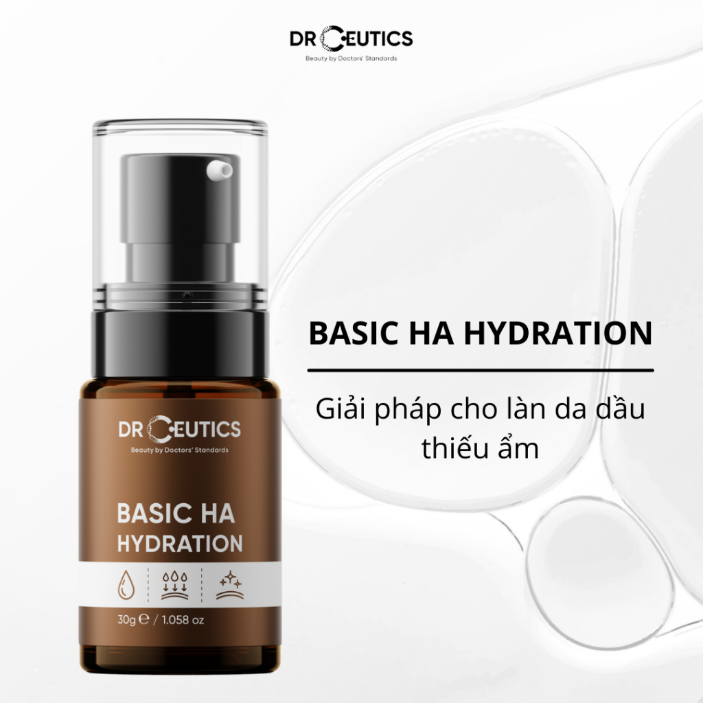Serum HA Basic Hydration Drceutics Cấp Ẩm Cho Da Dầu Mụn Cho Da 30g/100g