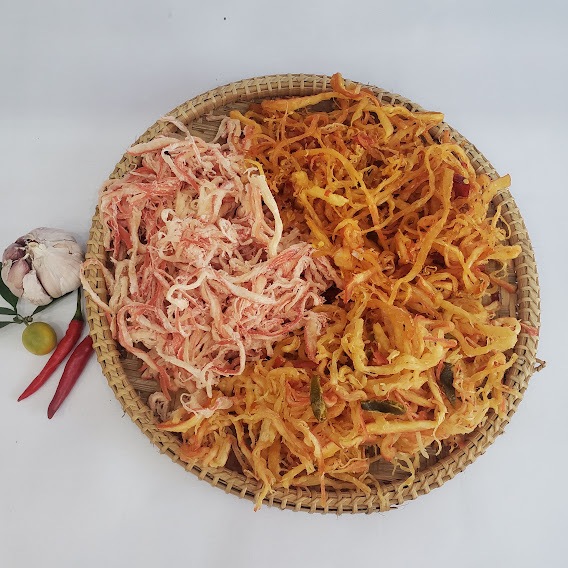 Combo mực xé sợi 3 vị đặc sản Nha Trang, hộp 300gr - Seavy