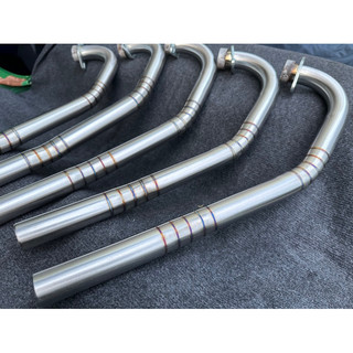 Cổ Pô Inox EX135 (5S & 4s) vảy titan size 32mm dùng hàn lắp pô zin
