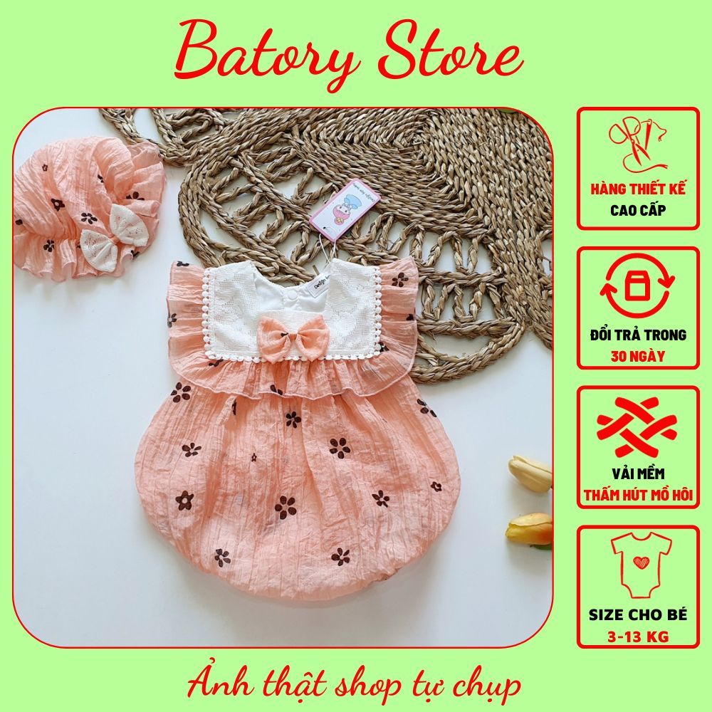 Bodysuit Cho Bé Gái Trẻ Sơ Sinh 3kg - 12kg màu cam Body mặc Lễ Tết, quà tặng đầy tháng, thôi nôi, sinh nhật MG191