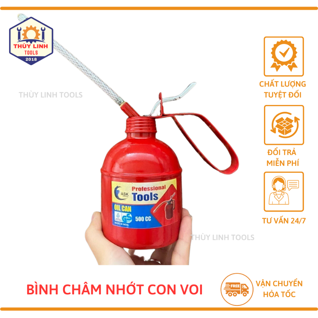 Bình châm nhớt con voi, Châm dầu nhớt 500ml Thùy Linh Tools