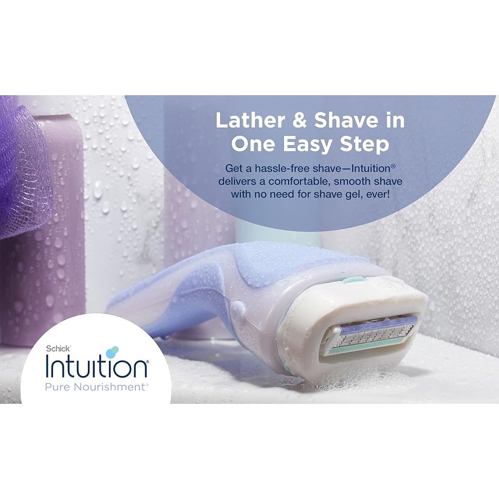 Đầu lưỡi rời thay thế cho dao cạo nữ có đầu bơ Schick intuition island berry/ sensitive care refill