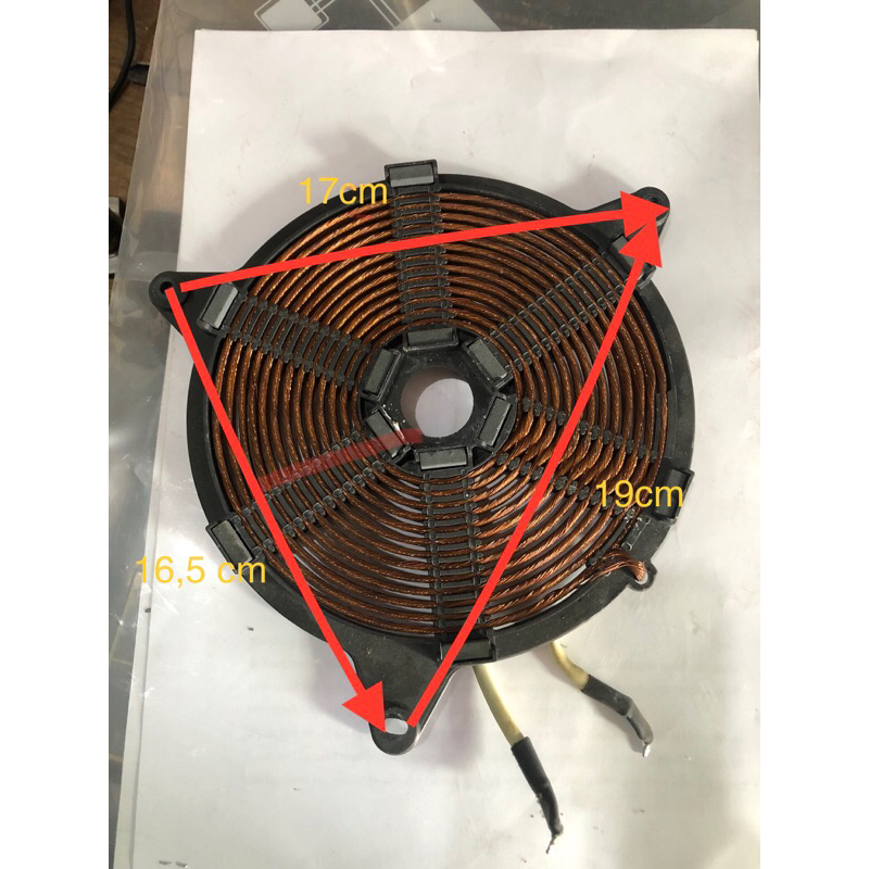 Mâm nhiệt bếp từ Midea tháo bếp