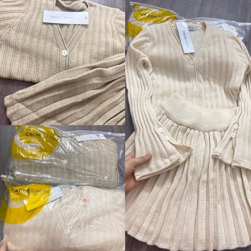 Set áo len gân phong cách hàn quốc  hàng QC SIÊU CẤP