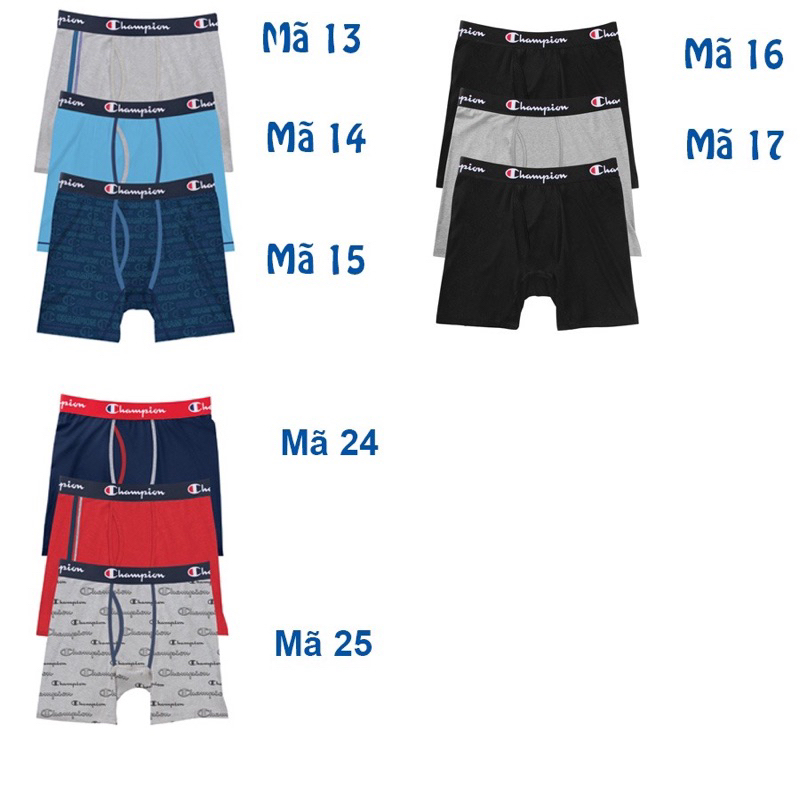 Quần Sịp nam cotton Champion xuất dư - In tem size thiếu