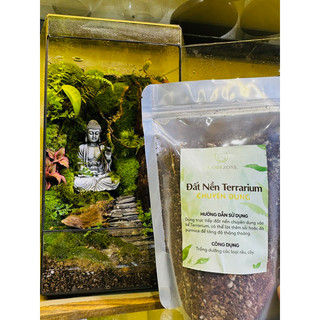 Đất nền terrarium, đất trồng rêu, tiết kiệm 4 lần nguyên liệu cốt nền, chuyên dụng trồng rêu, terrarium