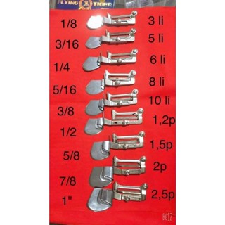 (ĐỦ SIZE) Cữ cuốn gấu 203 cuốn lai, cuốn biên máy may công nghiệp (không kèm ốc) , cữ 203 đa năng 1/2-3/4(12-20mm)