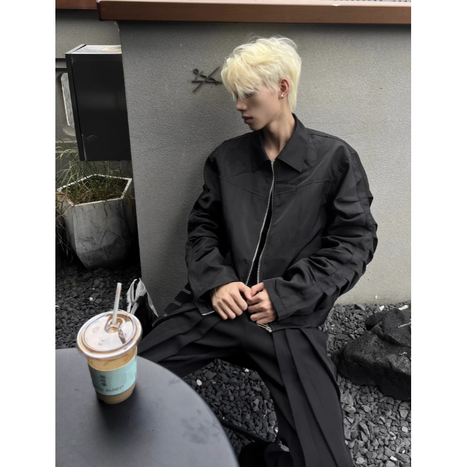 Áo khoác nam tay chun xếp chất vải dù chống nước cao cấp SHOPDONAM A137