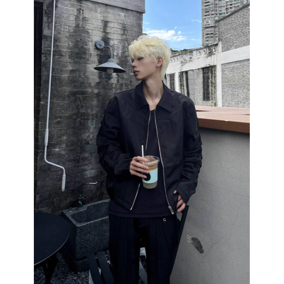 Áo khoác nam tay chun xếp chất vải dù chống nước cao cấp SHOPDONAM A137