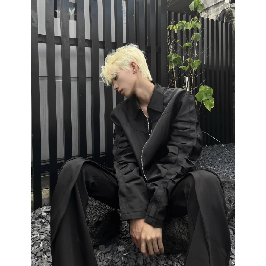 Áo khoác nam tay chun xếp chất vải dù chống nước cao cấp SHOPDONAM A137