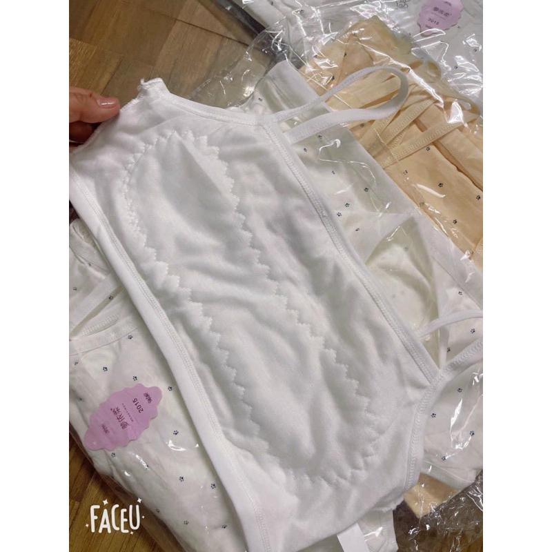 Áo Bra học sinh 2 dây-Áo lót học sinh chấm bi kute