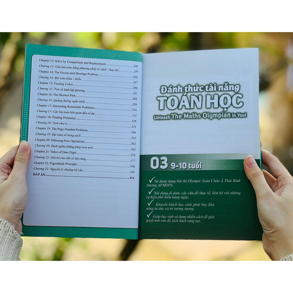 Sách - Đánh thức tài năng toán học 3 - Toán lớp 3, lớp 4 ( 9 - 10 tuổi )